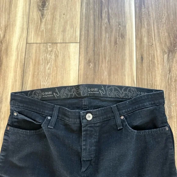 Wrangler womens q-baby black jeans size 15/16 x 34 - Picture 3 of 5